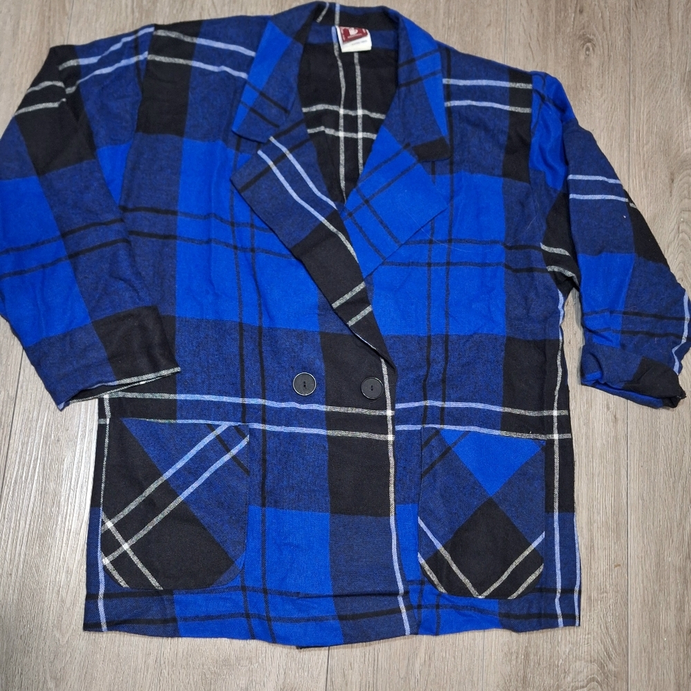 Vintage 1980's SASSON Blazer - Jacket Womans Sz 11 Shoulder Pads